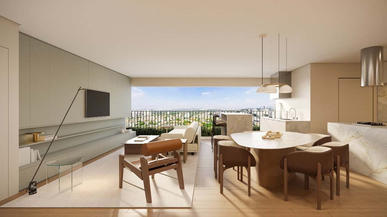 Aire Alto de Pinheiros Trisul Varanda gourmet