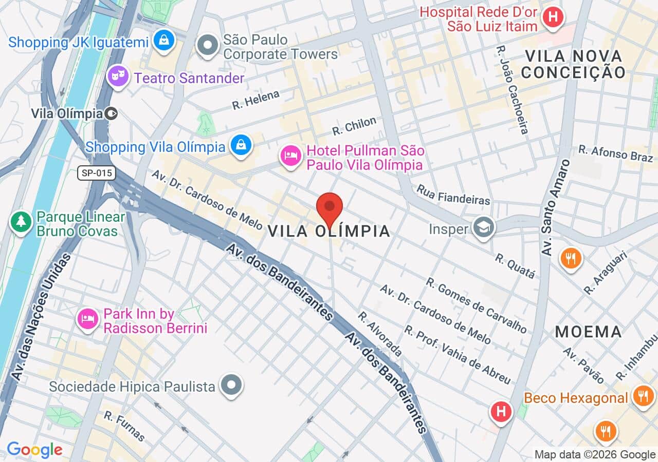 Localização de Apartamento Inside Vila Olímpia