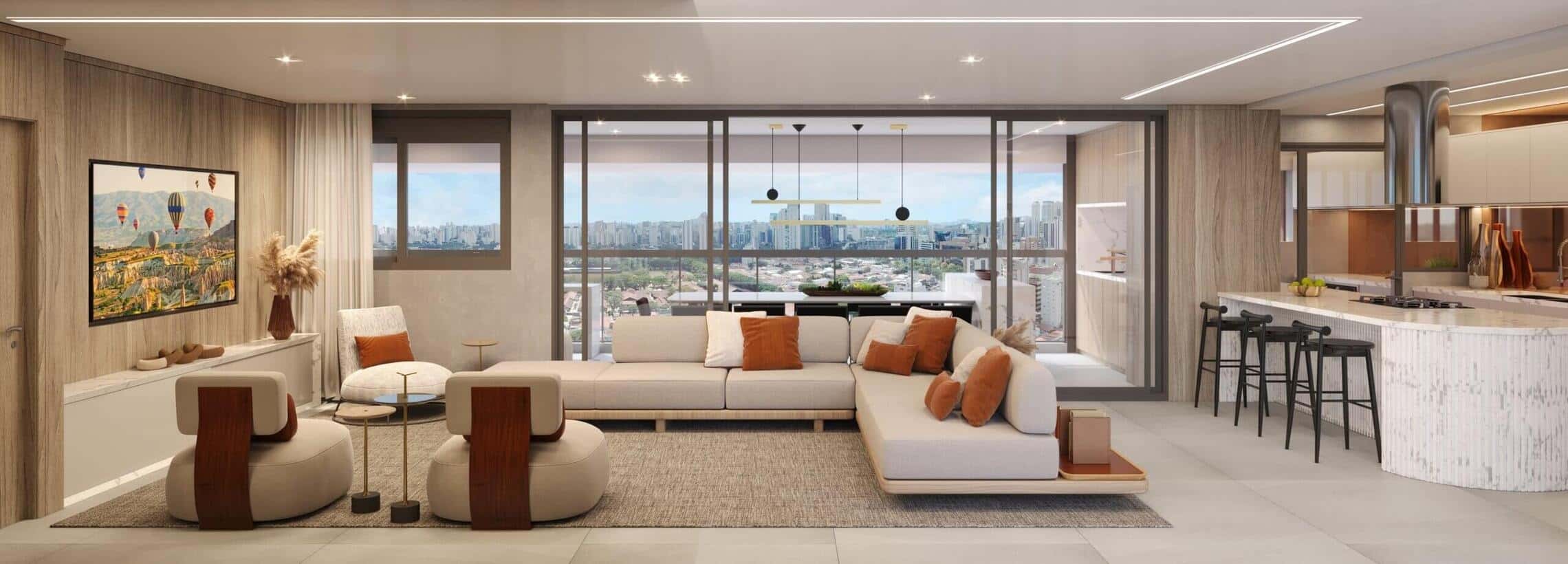 Edificio Infinity Brooklin Sala de estar Edificio Infinity Brooklin Sala de estar