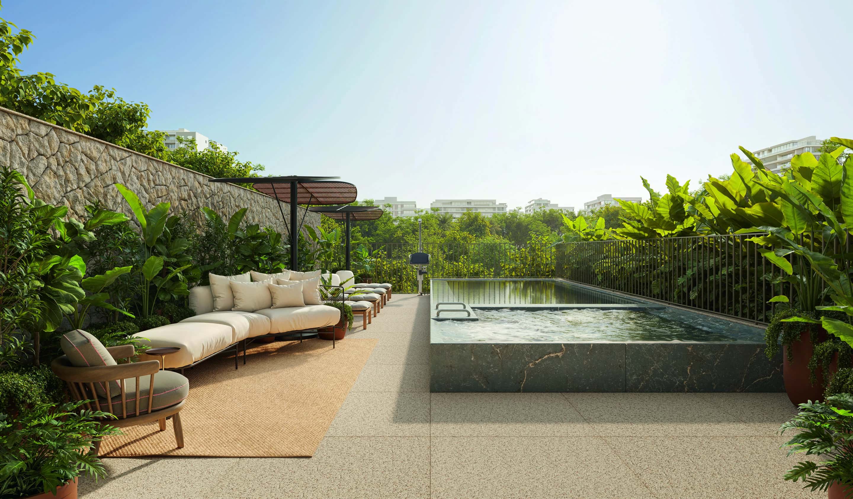 JML Design Jardins Varanda com piscina JML Design Jardins Varanda com piscina