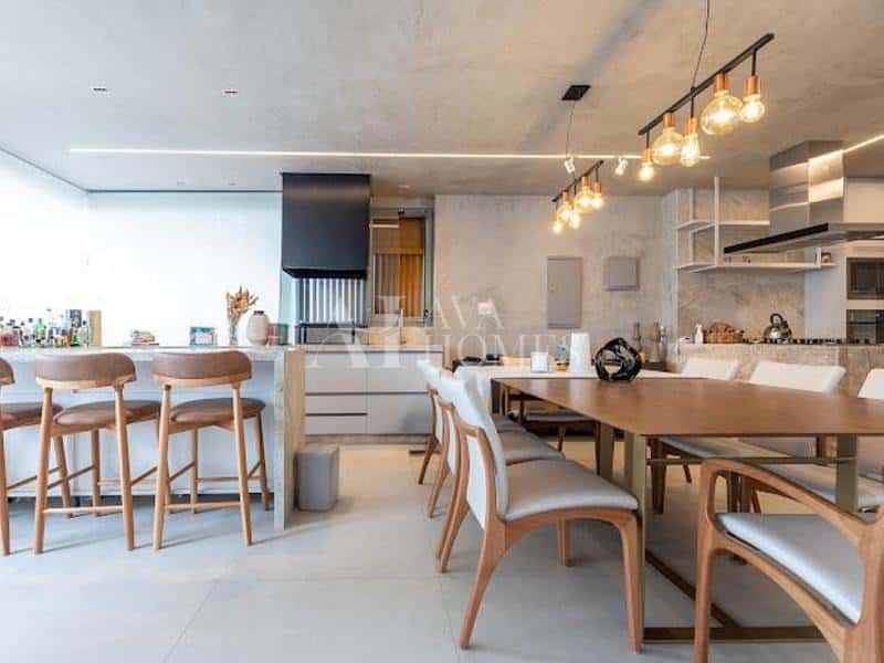 Gamaro o Parque Brooklin Cozinha e Sala de Jantar Gamaro o Parque Brooklin Cozinha e Sala de Jantar