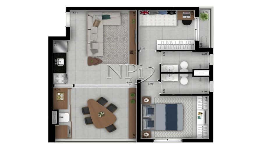You Perdizes 64 M³ 2 Domi 1 Suíte - imagem 2 You Perdizes 64 M³ 2 Domi 1 Suíte - imagem 2