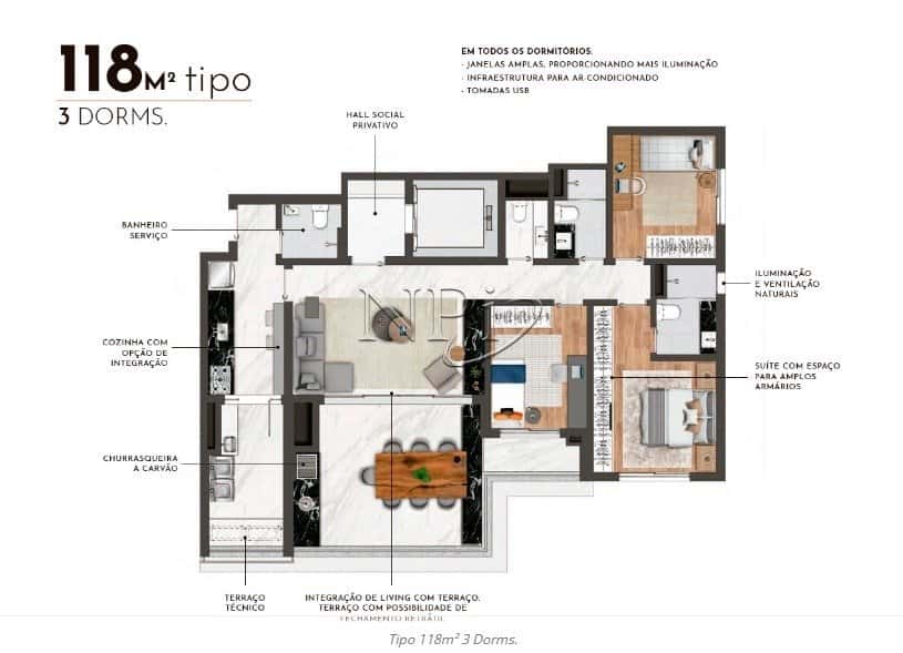 Place Klabin Cobertura - imagem 2 Place Klabin Cobertura - imagem 2