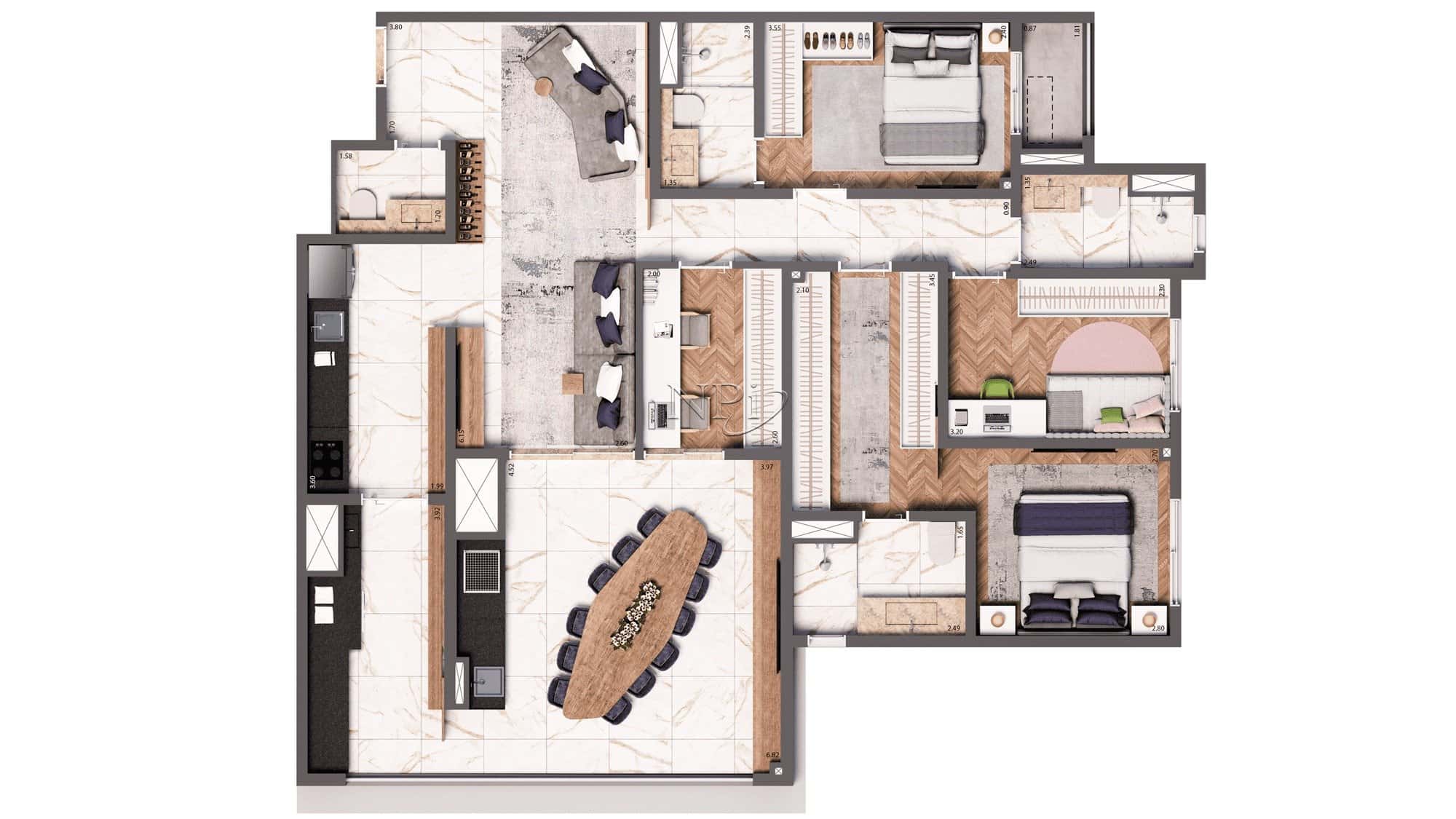 Living United Ipiranga Planta Living United Ipiranga Planta